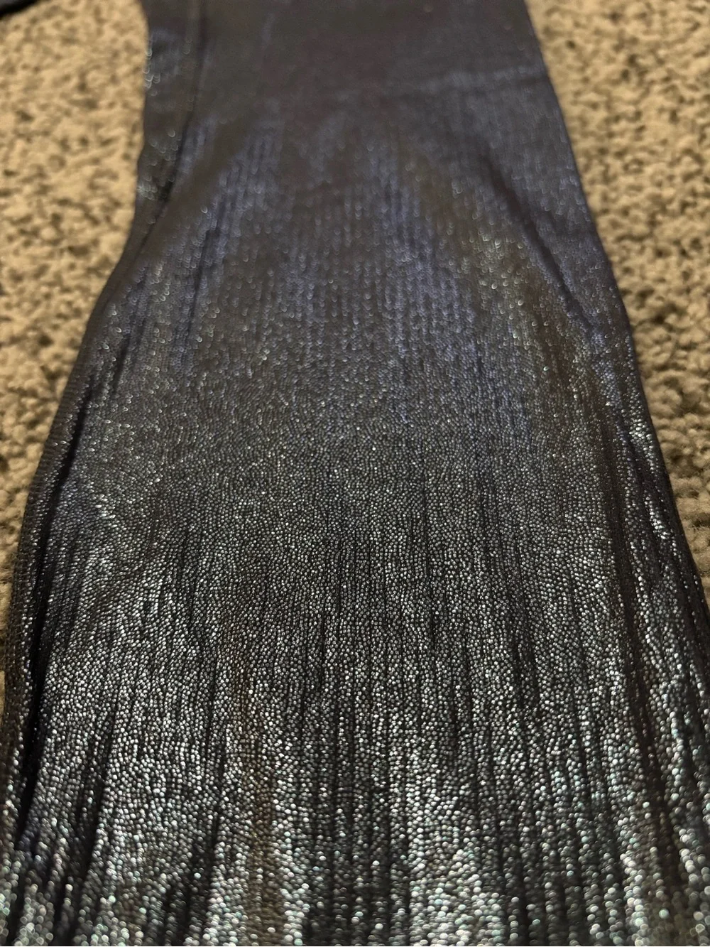 lululemon athletica Metallic Black High-Rise Leggings